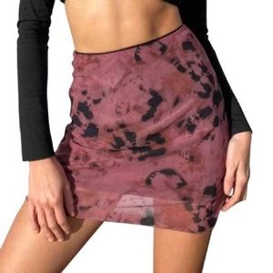 Tie Dye Mini Skirt